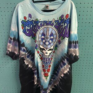 Grateful Dead Y2K Space your face Blue 2X T shirt - Very Cool